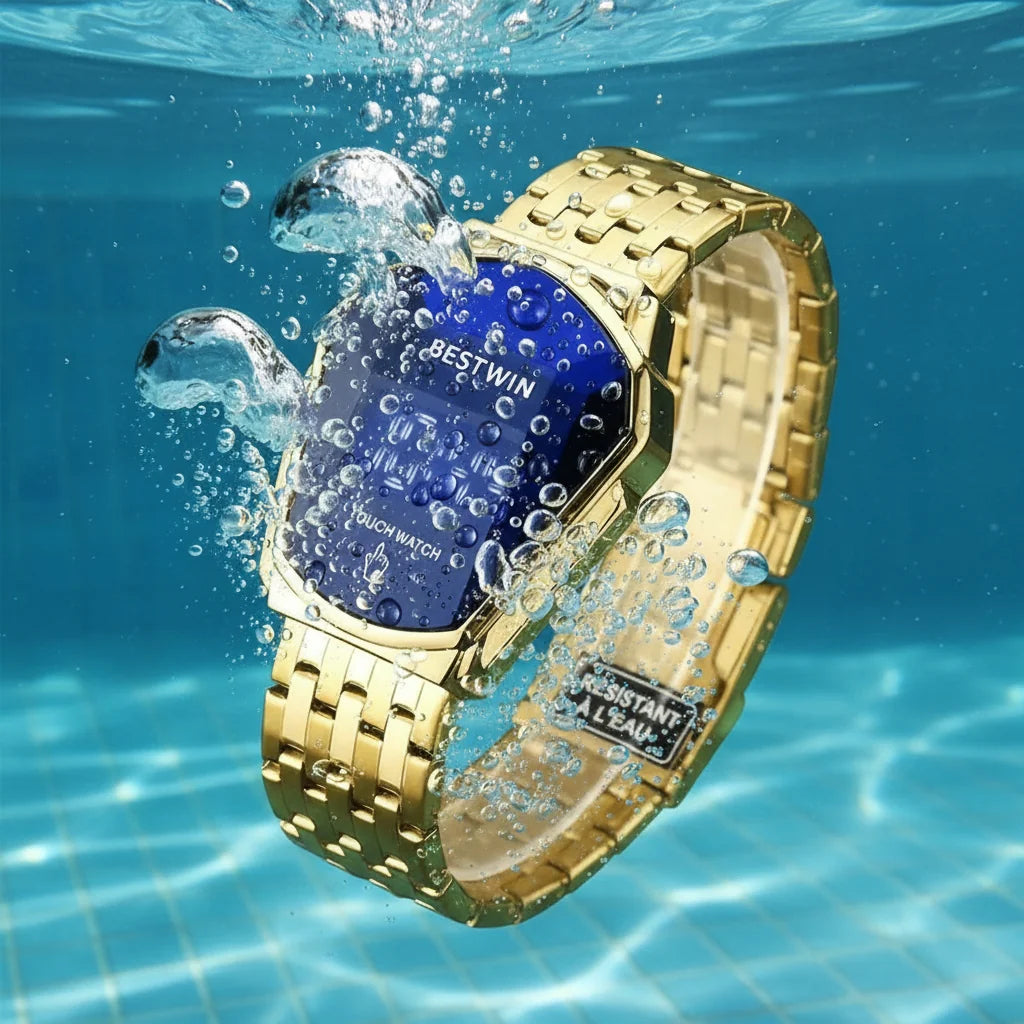 Relojes de lujo: elegancia dorada ⚜️ ¡y tecnología táctil inteligente que cautiva a todos!