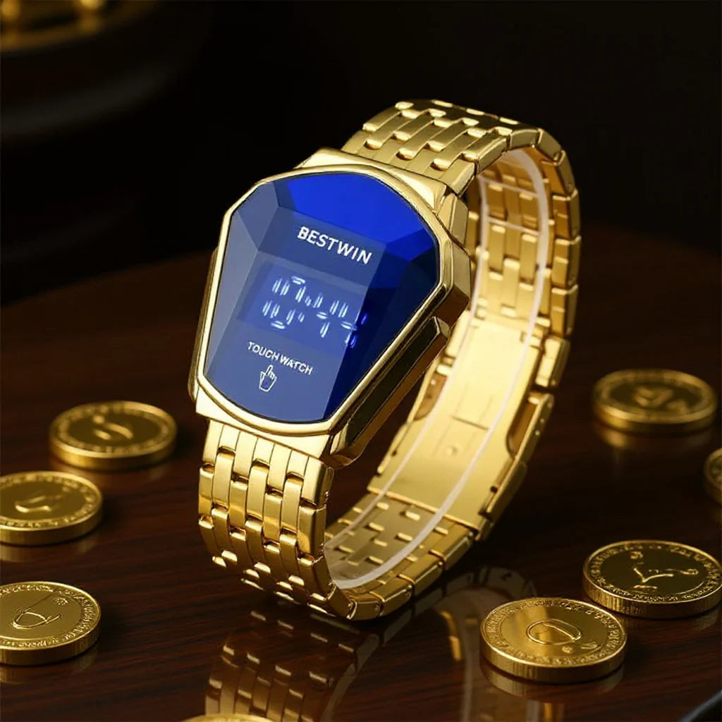 Relojes de lujo: elegancia dorada ⚜️ ¡y tecnología táctil inteligente que cautiva a todos!